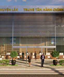 Phối cảnh 3D UBND Huyện Lăk